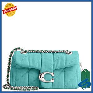 Quilted Shoulder Bag with Chain Strap, Magnetic Pocket, Crossbody Wear